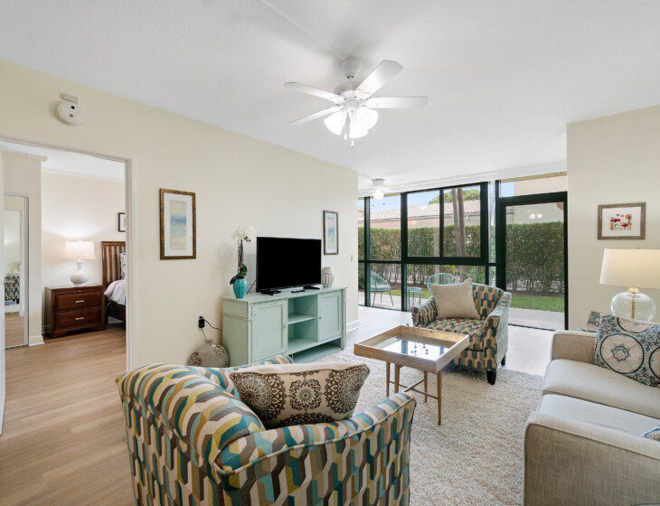 Interior of an upscale apartment at The Waterford in Juno Beach, FL